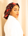 Shash print satin Bonnet