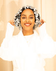 Shash print satin Bonnet