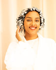 Shash print satin Bonnet