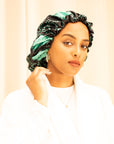 Shash print satin Bonnet