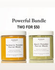 Organic Qasil and Turmeric Face mask Bundle 8oz