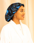 Shash print satin Bonnet