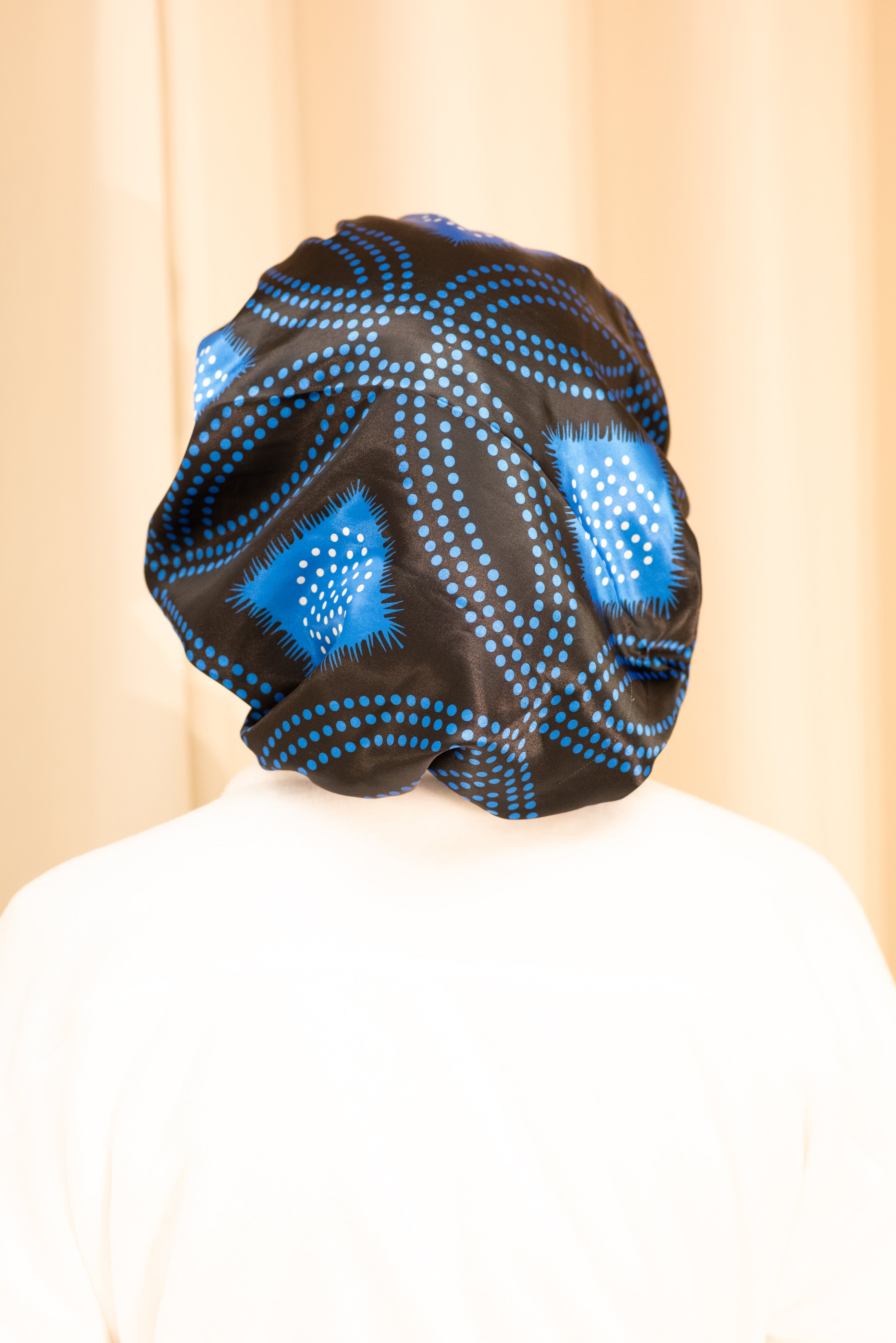 Shash print satin Bonnet