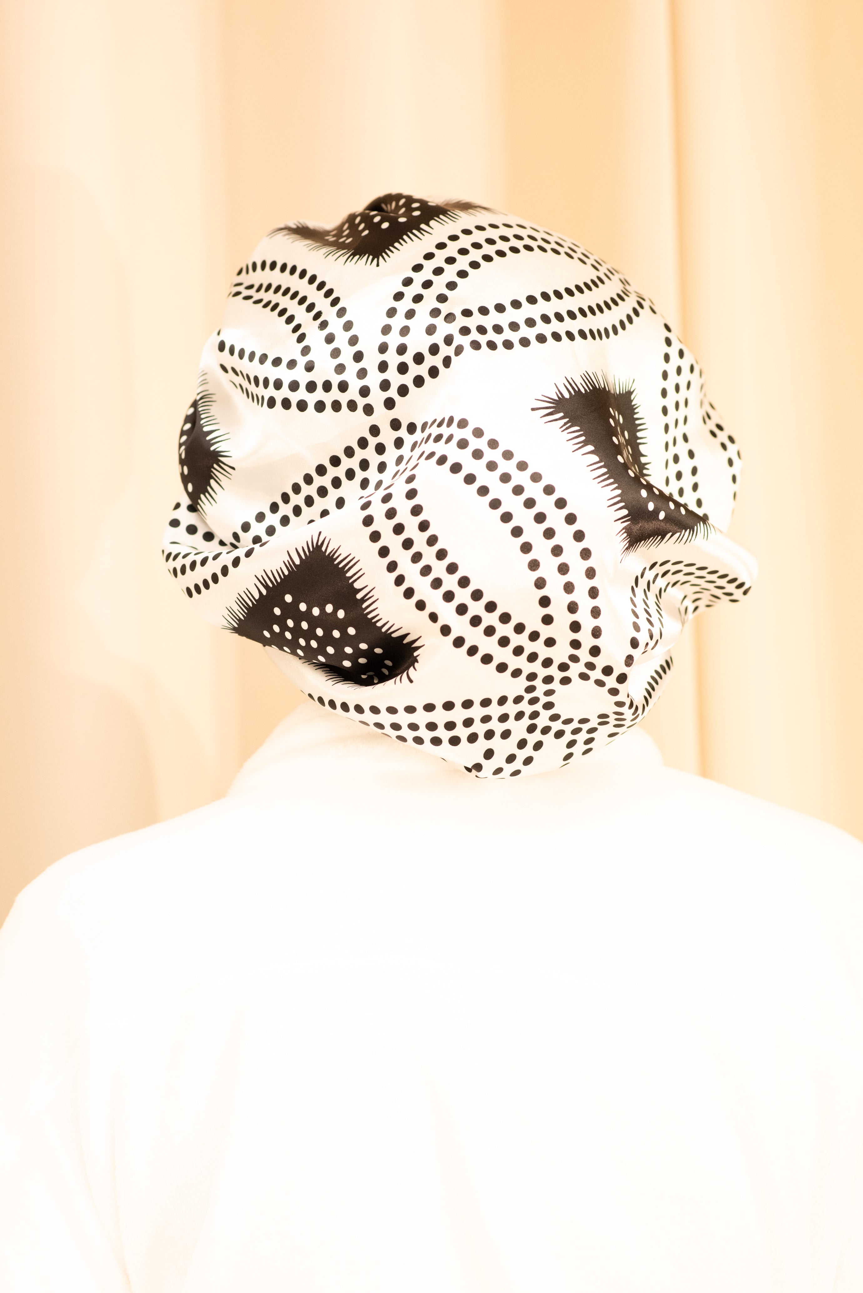 Shash print satin Bonnet