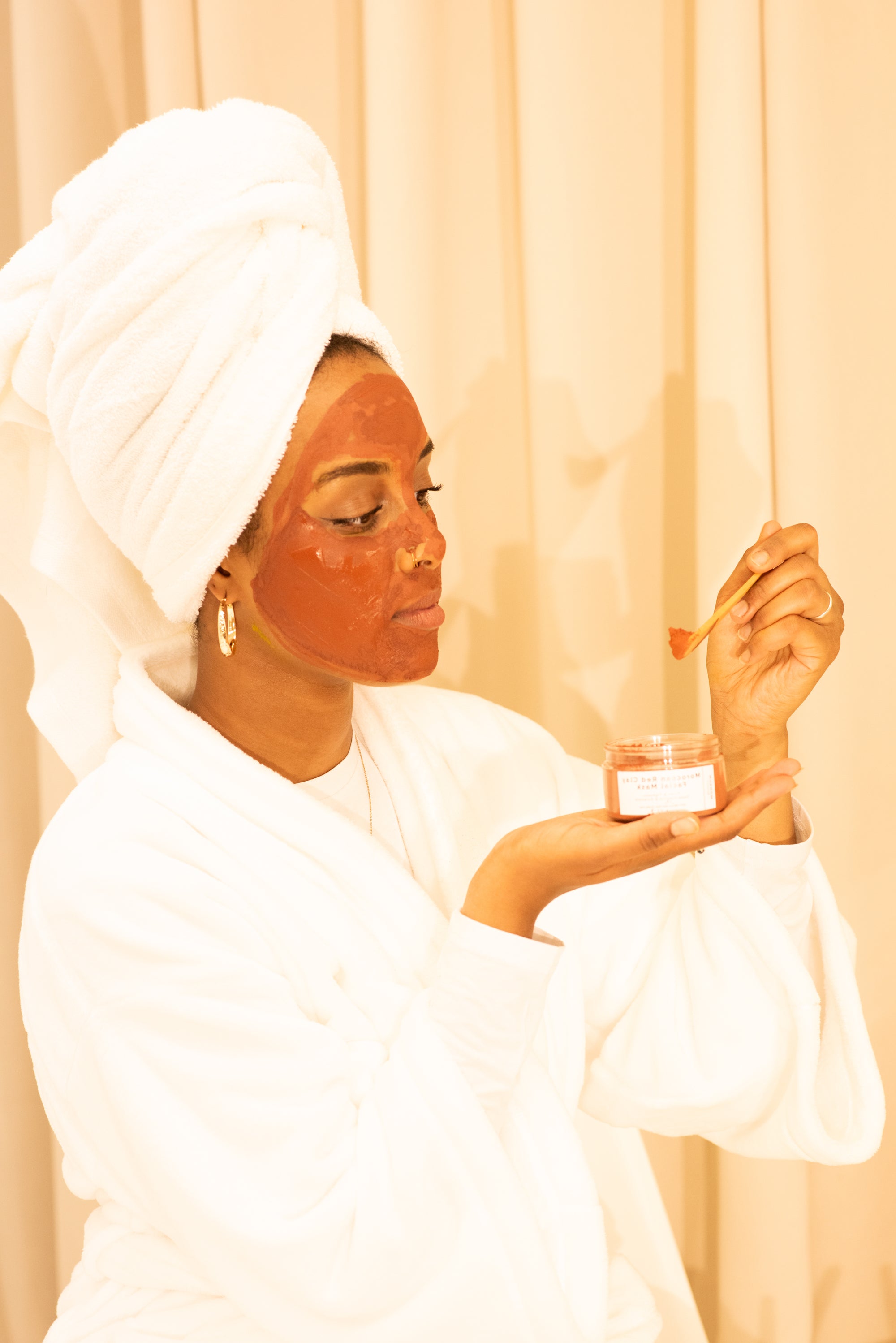 Moroccan Red Clay Mask  Natural