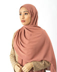 Blush Rose Korean Chiffon hijab Kabayare