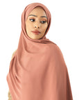 Blush Rose Korean Chiffon hijab Kabayare