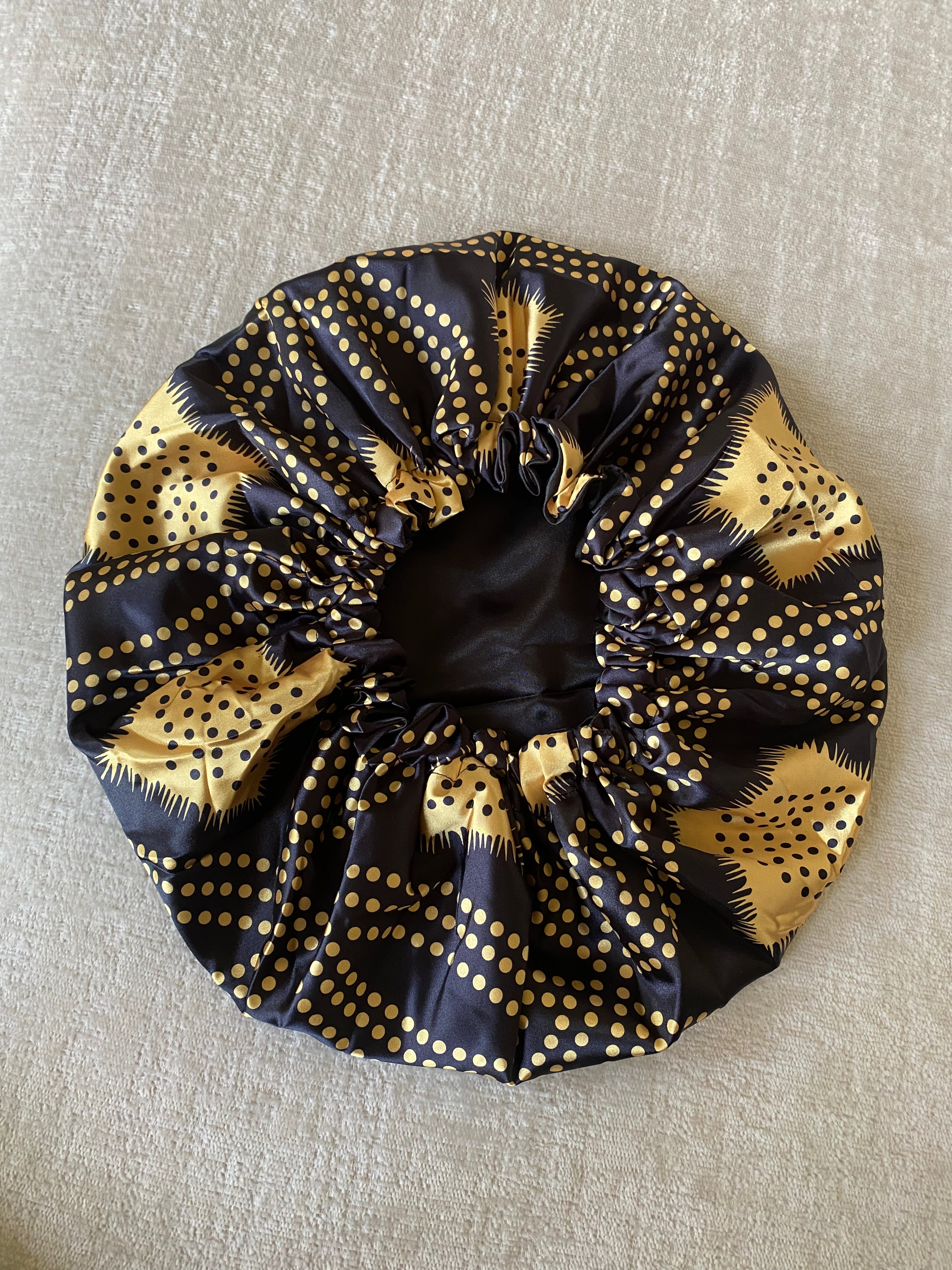 Shash print satin Bonnet