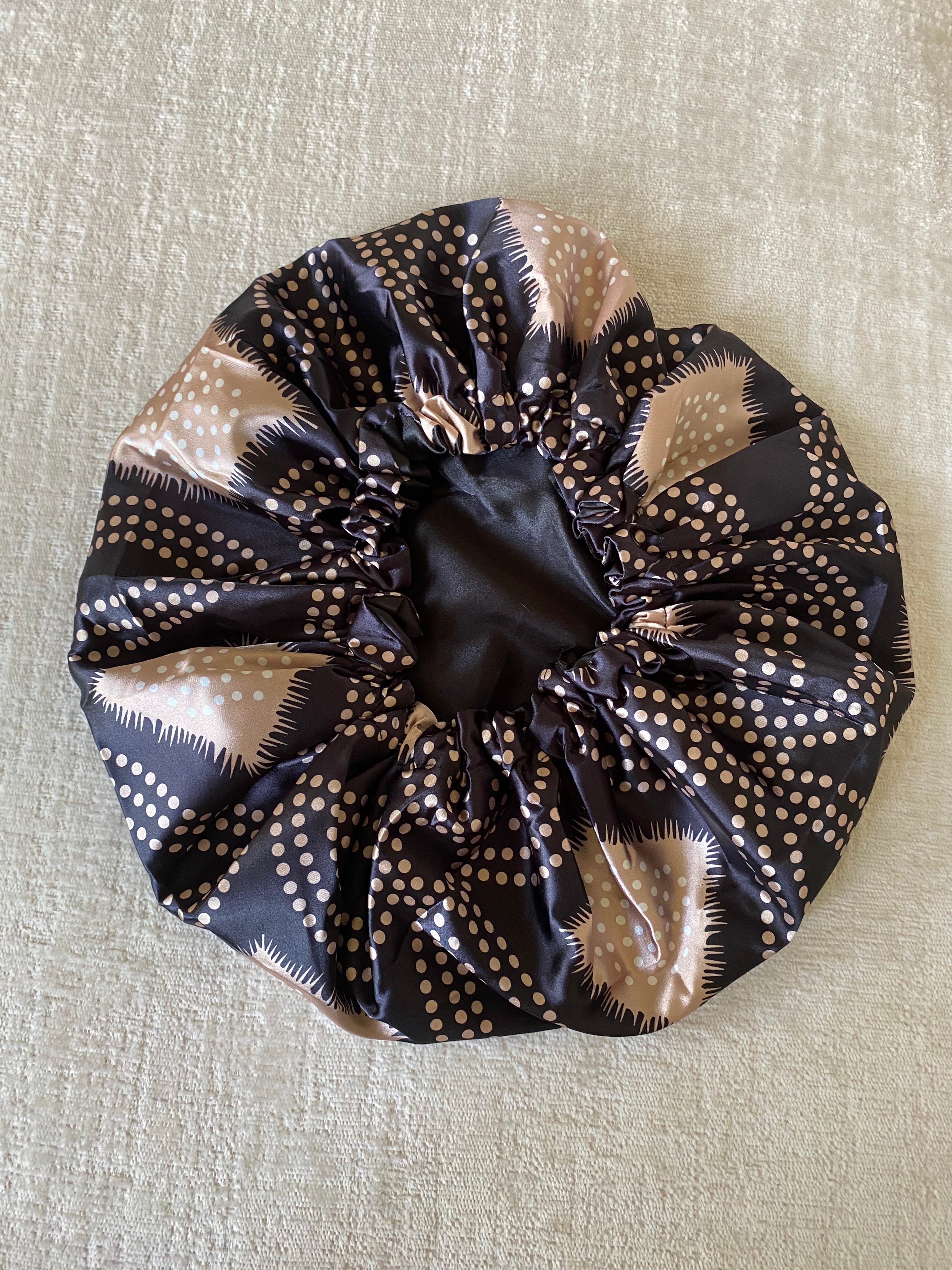 Shash print satin Bonnet