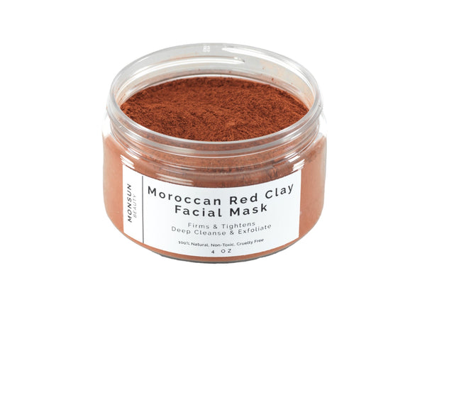 Moroccan Red Clay Face Mask - Monsun Beauty