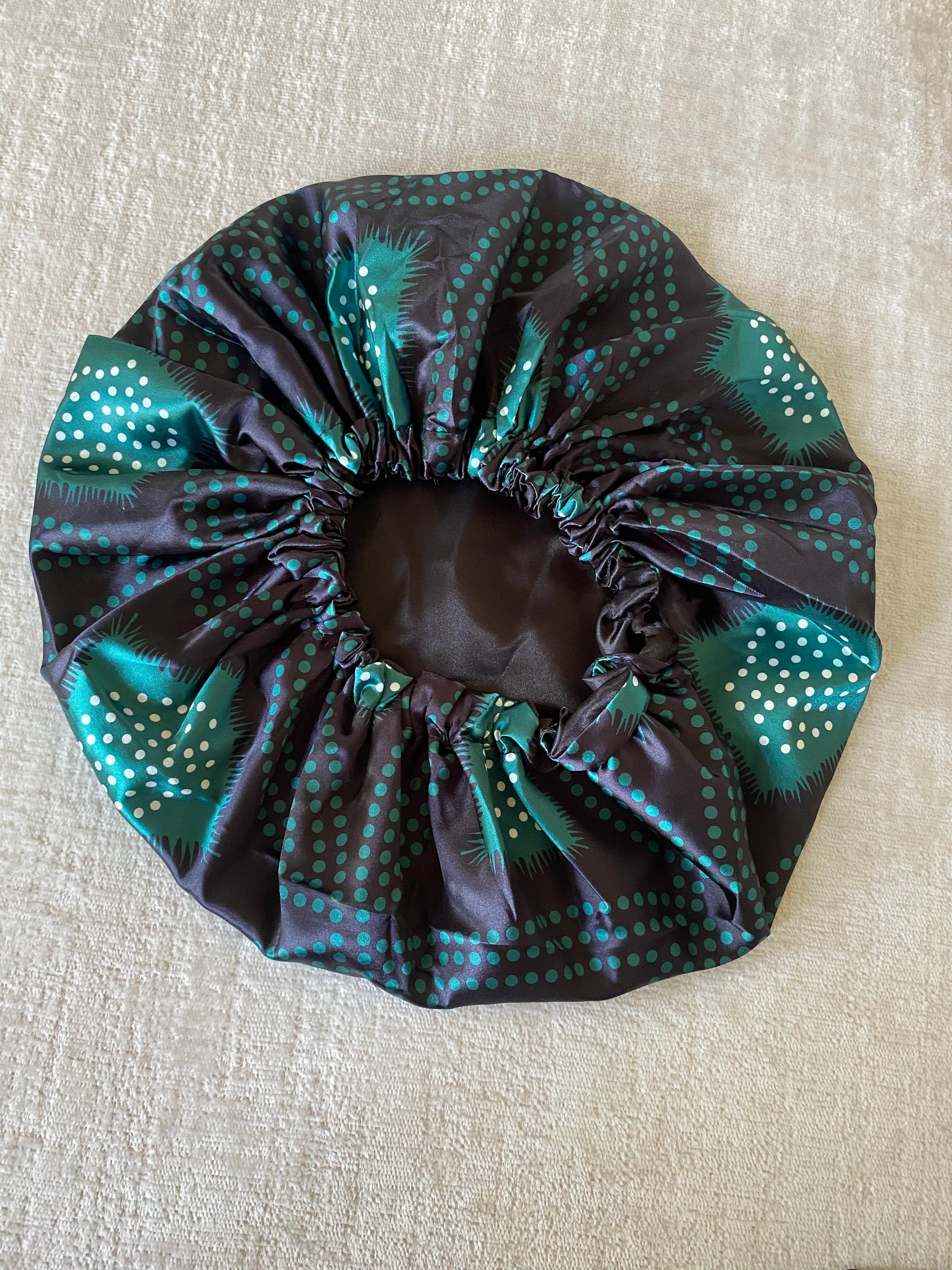 Shash print satin Bonnet
