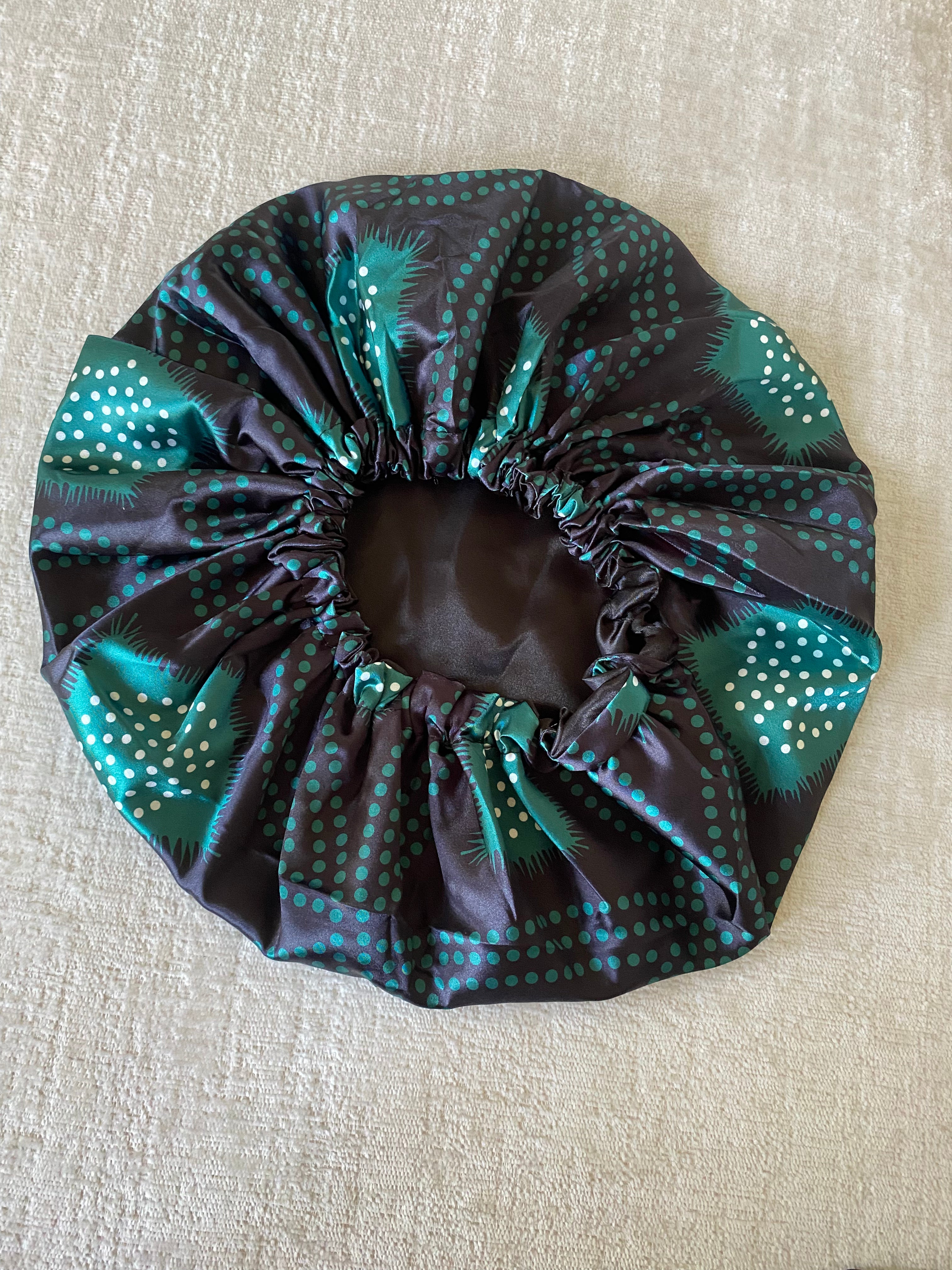 Shash print satin Bonnet