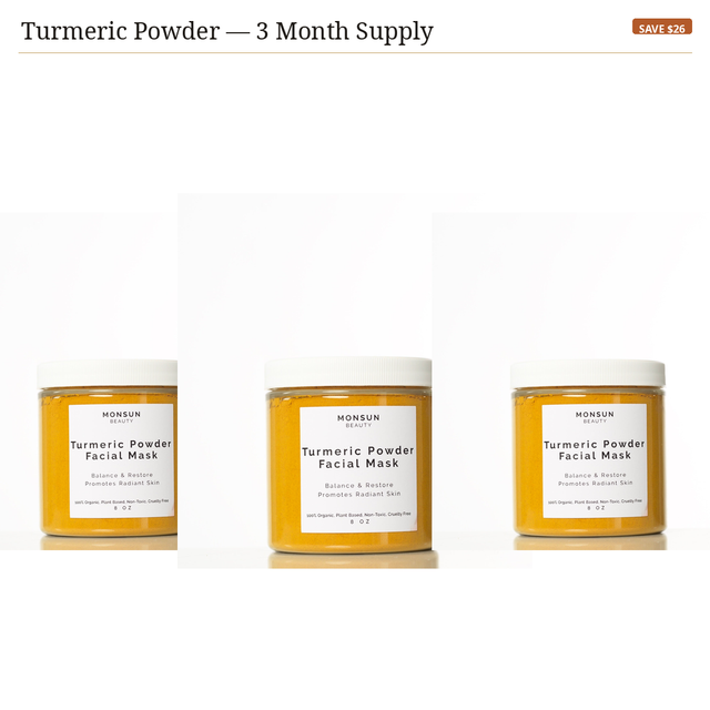 Turmeric 3Month - Monsun Beauty