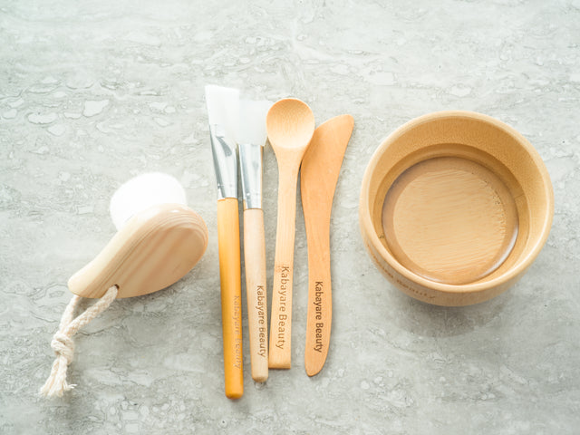 Bamboo Facial Mask Mixing Bowl Set - Monsun Beauty