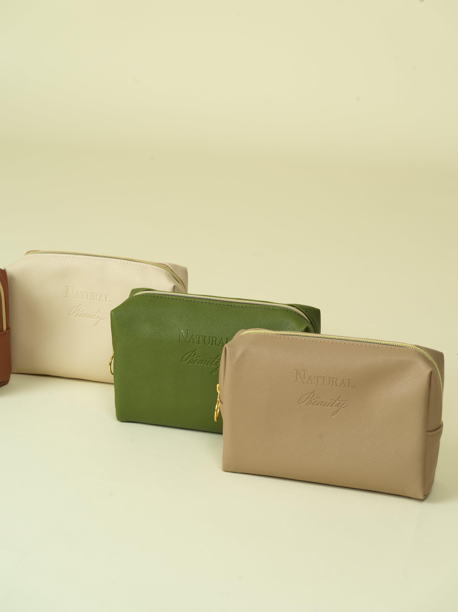 Vegan PU Leather Cosmetic mini travel Bag