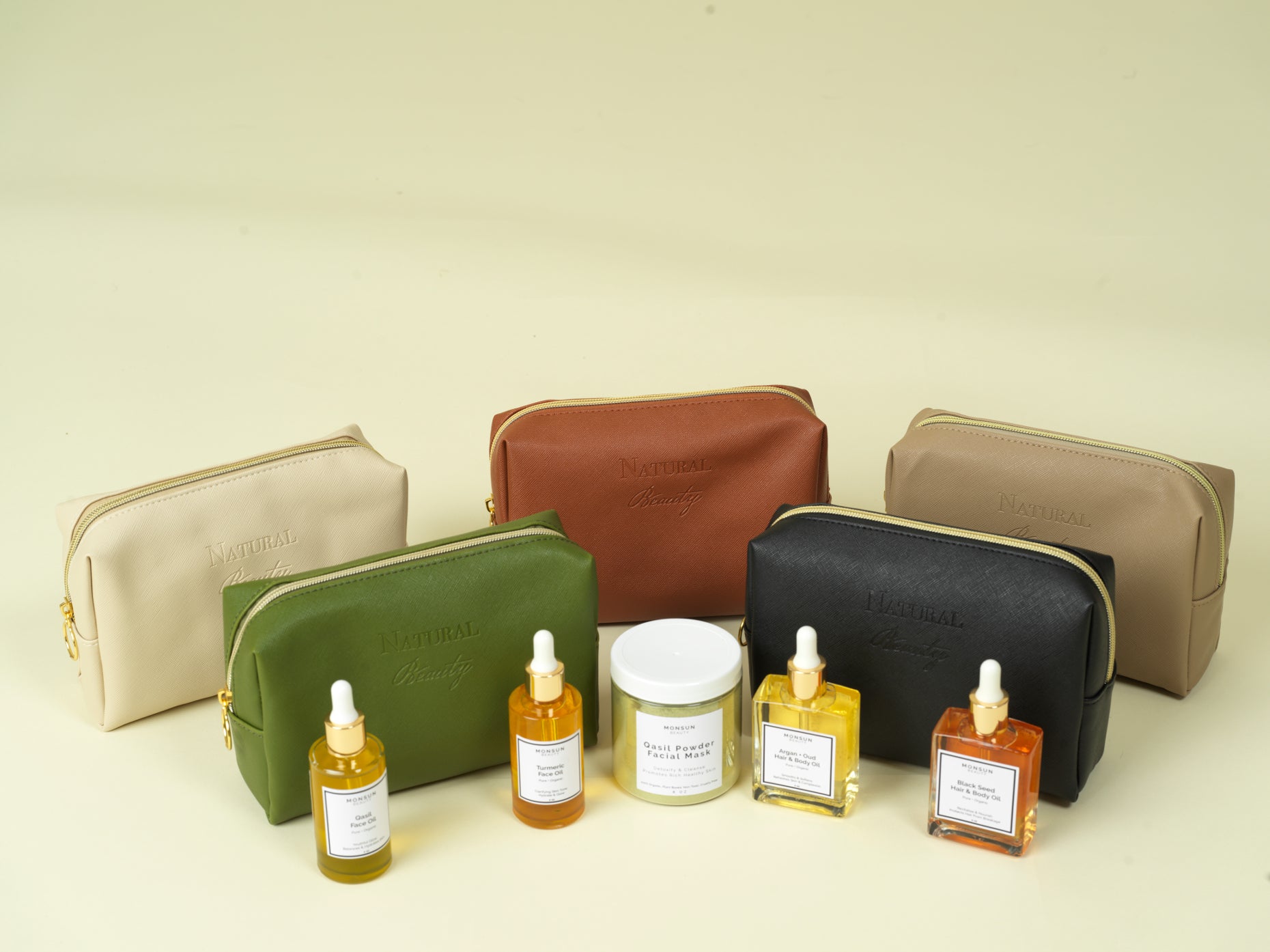 Vegan PU Leather Cosmetic mini travel Bag